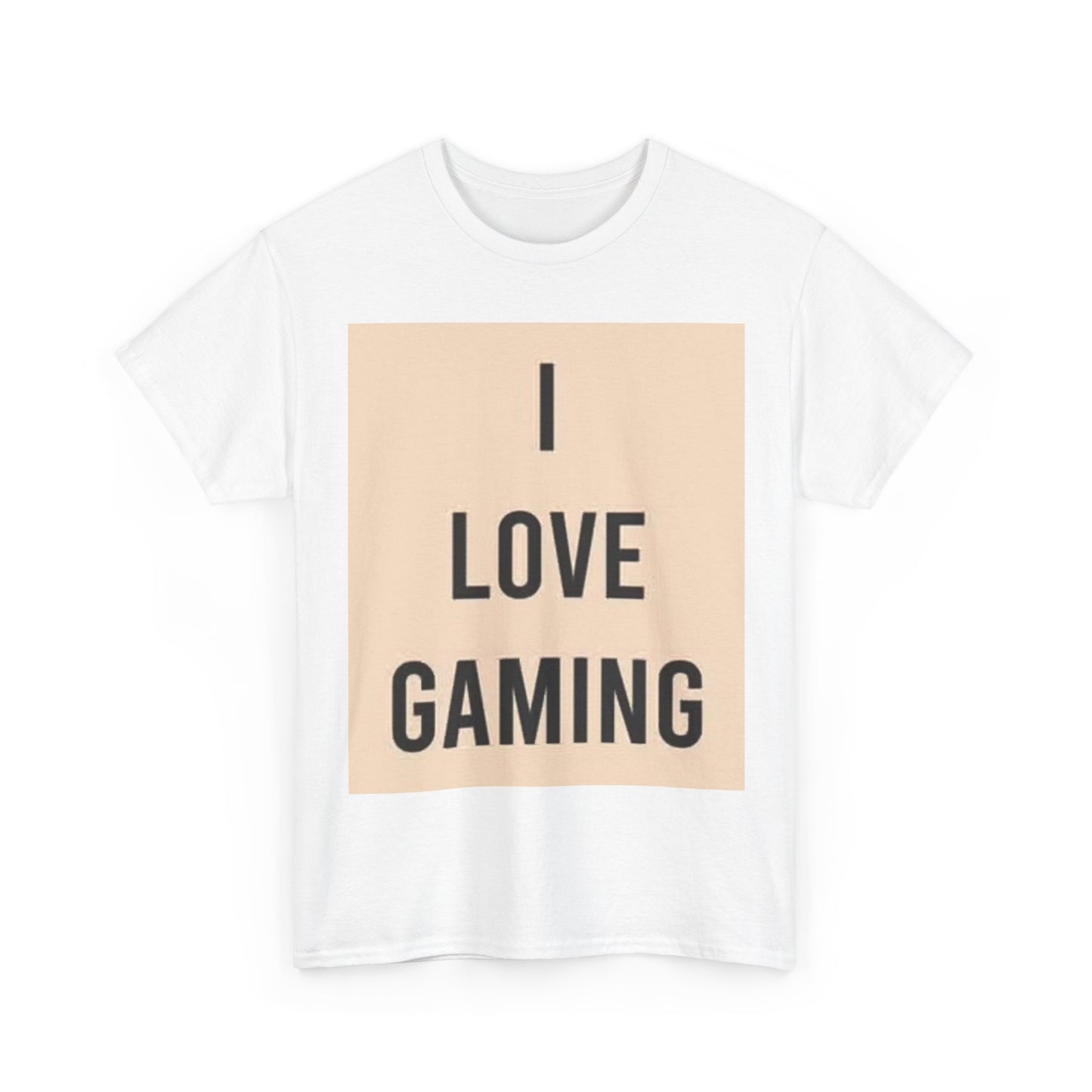I Love Gaming Shirt Video Games Streaming Graphic Unisex Heavy Cotton Tee