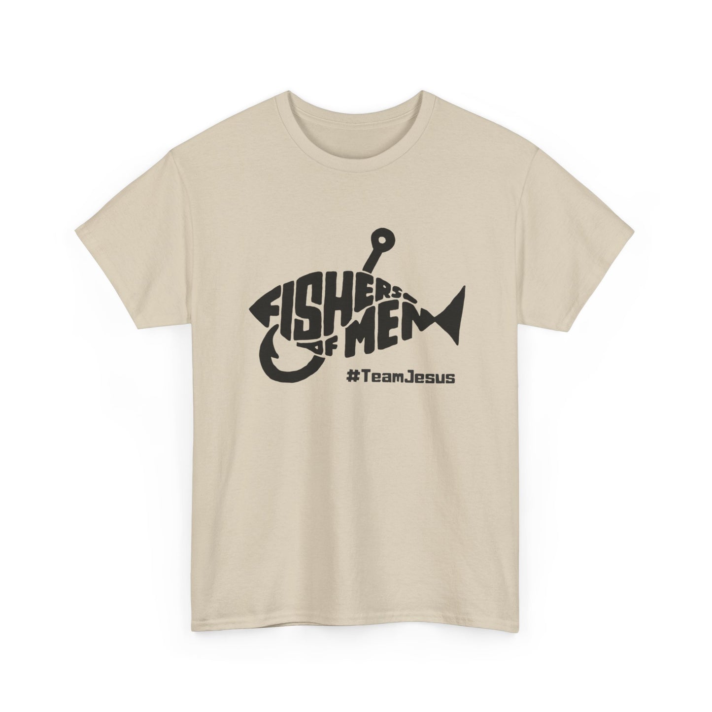 Fisherman Team Jesus Fish Graphic T Shirt NEW GIFT Unisex Heavy Cotton Tee