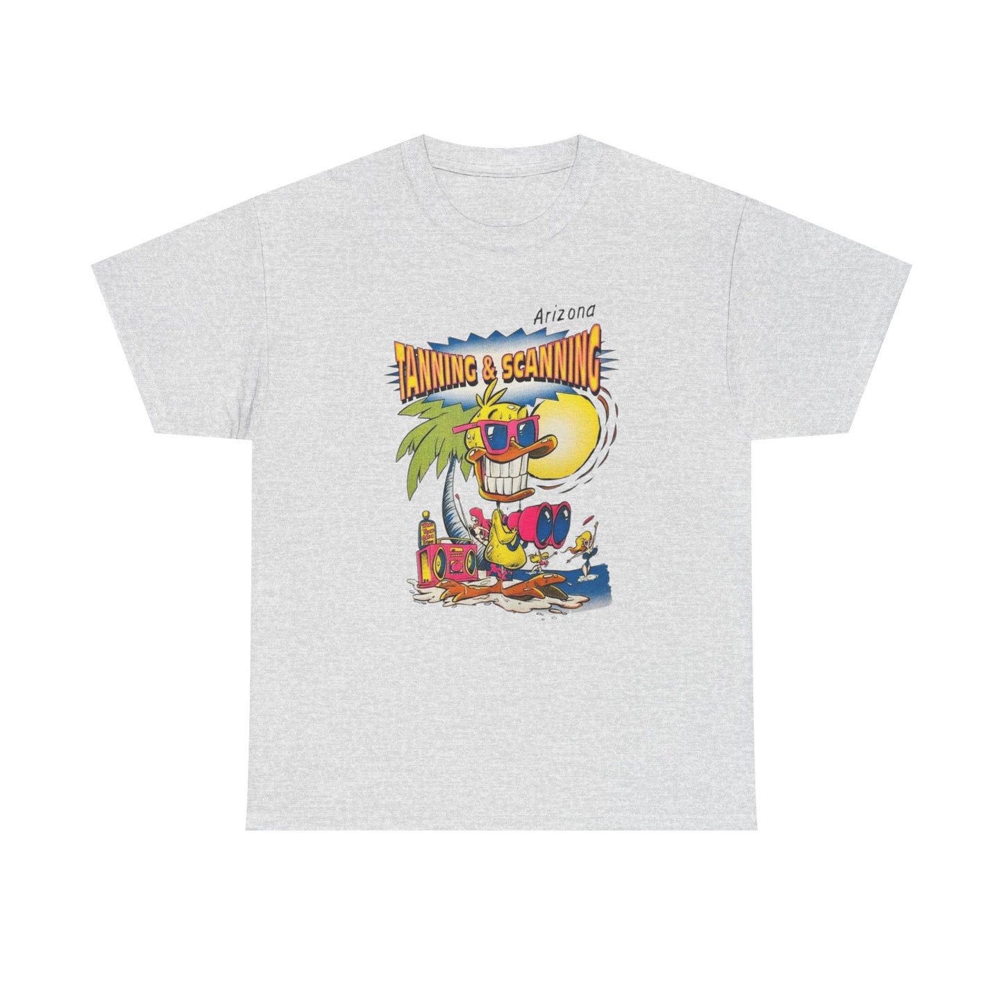 Tanning And Scanning Arizona Graphic T Shirt Unisex Heavy Cotton Tee NEW Gift