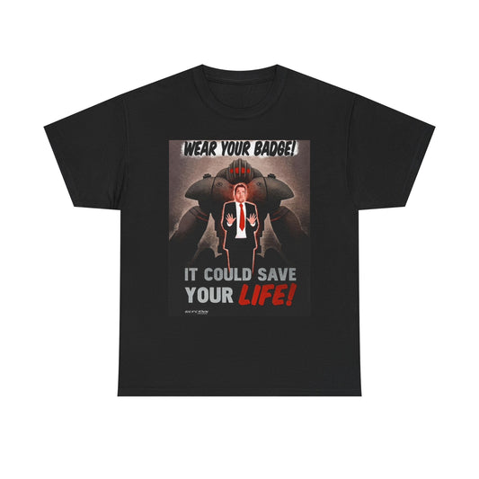 Wear Your badge Fallout Graphic T Shirt Retro Unisex Heavy Cotton Tee
