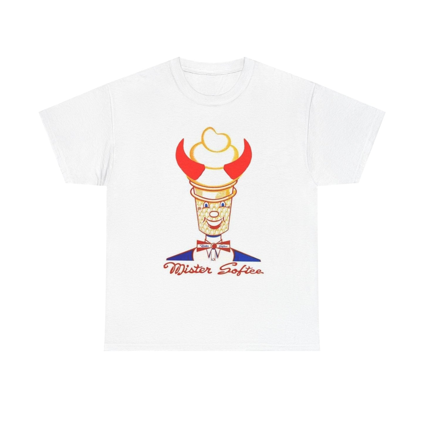 Mister Softee Devil Funny Graphic T Shirt Vintage Unisex Heavy Cotton Tee