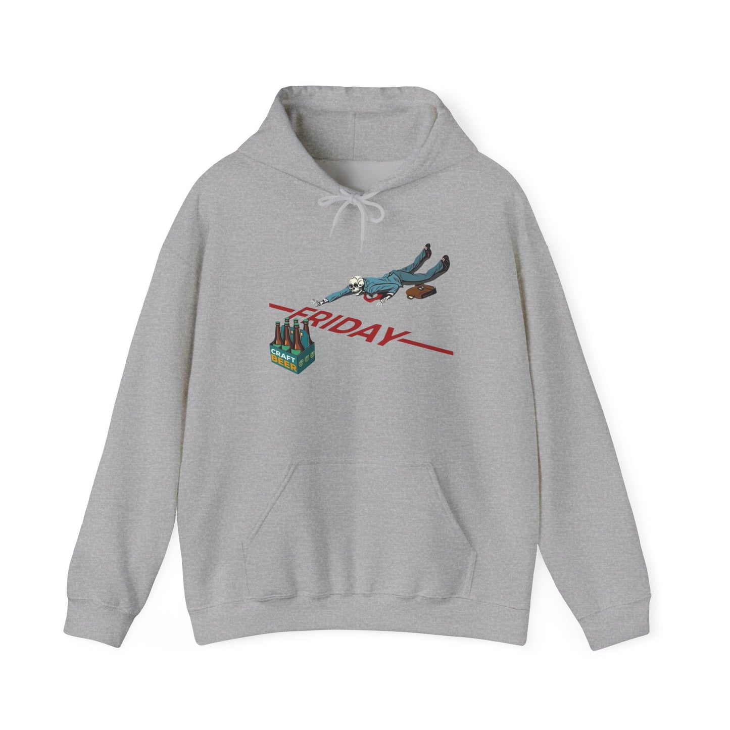 Friday Beers Funny Graphic Hoodie NEW Unisex Heavy Blend™ Hooded Sweatshirt