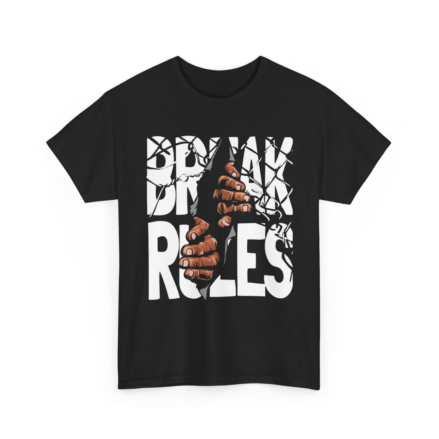 Break Rules Graphic T Shirt Heavy Cotton Tee NEW ADULT UNISEX