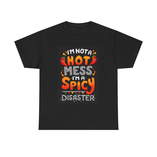 Hot And Spicy Graphic T Shirt Funny Chef Hilarious Cute Unisex Heavy Cotton Tee