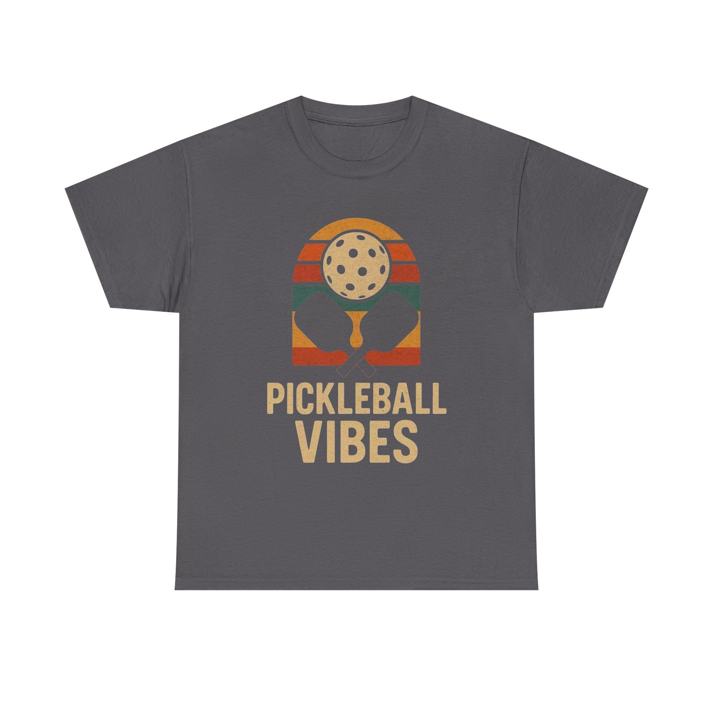 Pickleball Vibes Graphic T Shirt Heavy Cotton Tee