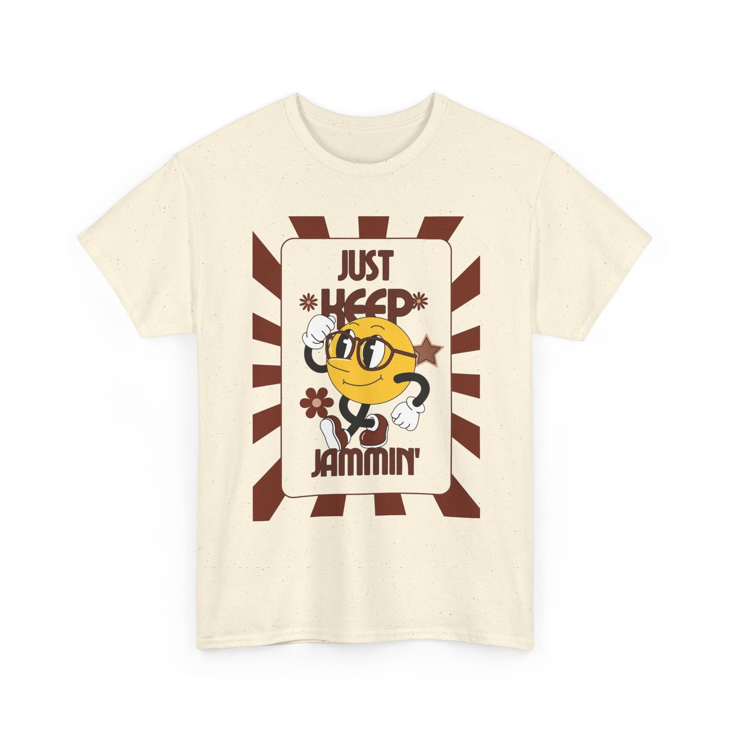 Just Keep Jammin Graphic T Shirt Unisex Heavy Cotton Tee