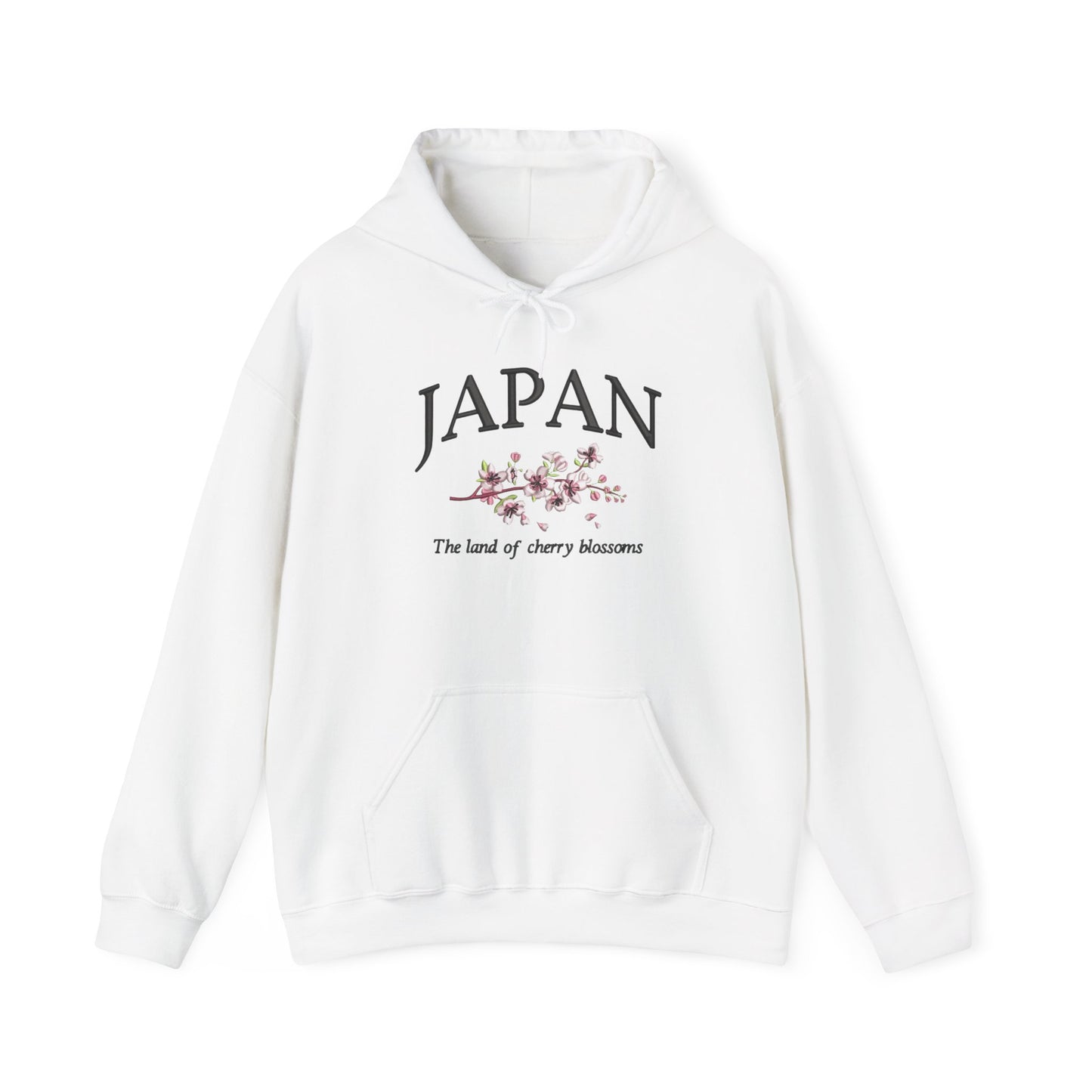 Japan The Land Of The Cherry Blossoms Graphic Hoodie Heavy Blend Sweatshirt NEW