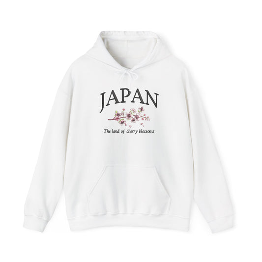 Japan The Land Of The Cherry Blossoms Graphic Hoodie Heavy Blend Sweatshirt NEW