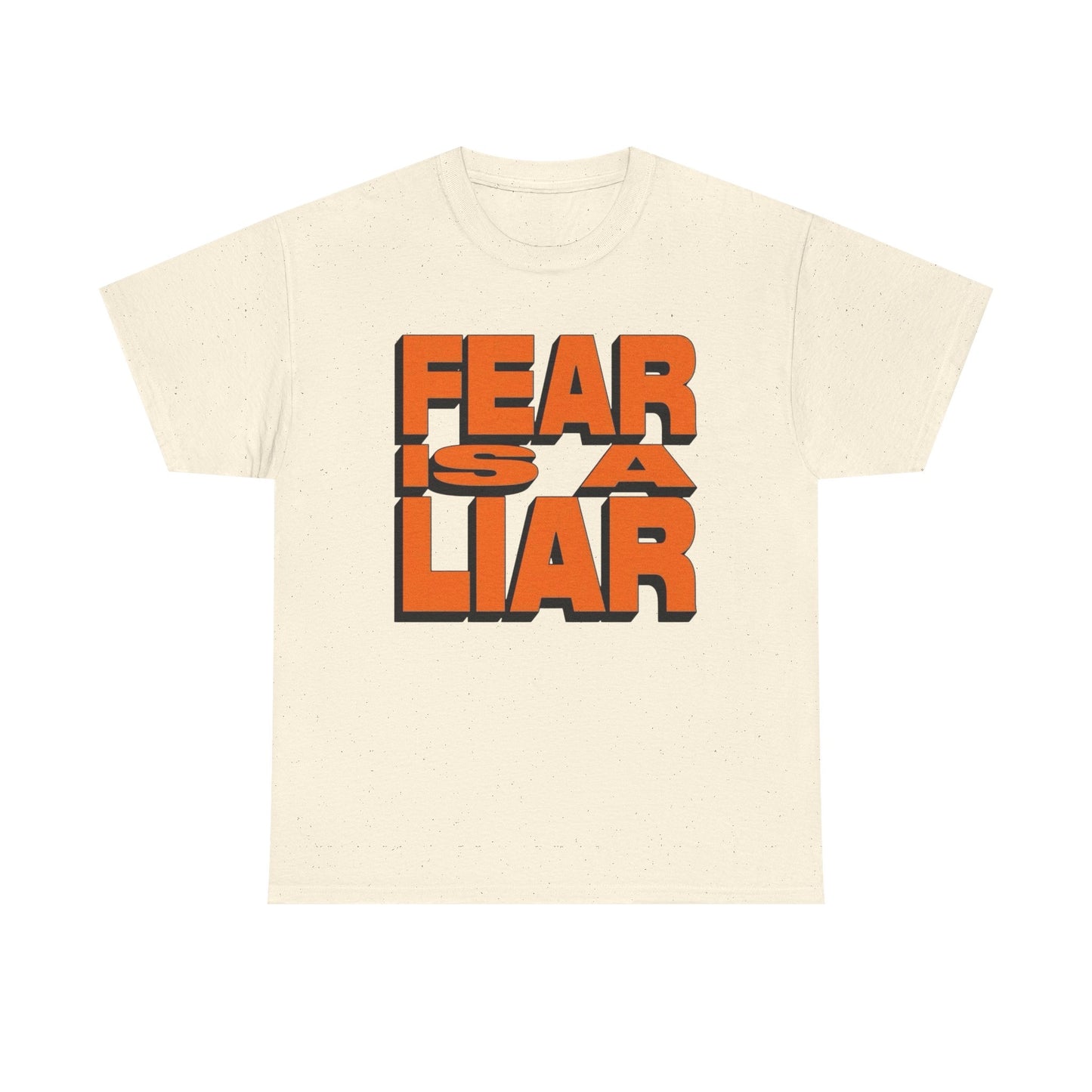 Fear Is A Liar Graphic T-Shirt Unisex Heavy Cotton Tee Gift
