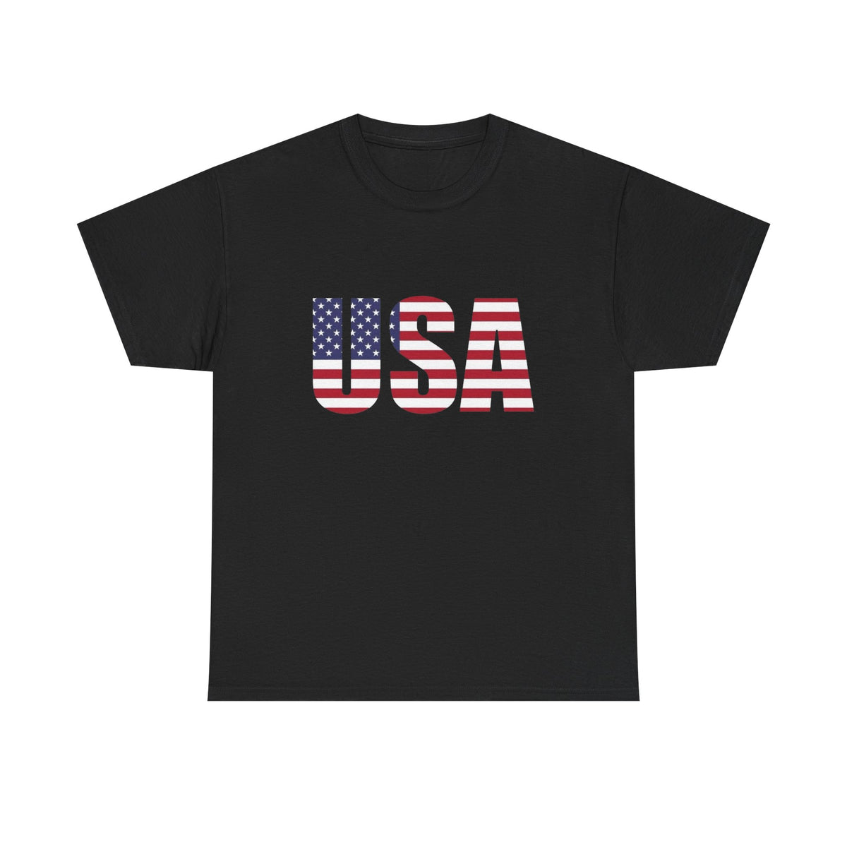 USA American Flag Made In AMERICA Graphic T Shirt Unisex NEW Heavy Cotton Tee