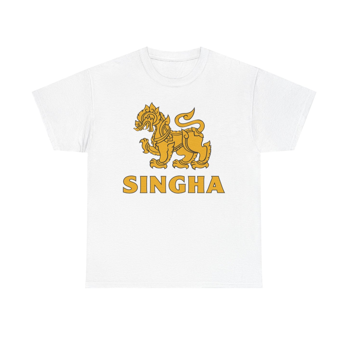 Singha Beer Graphic T Shirt Vintage Unisex Heavy Cotton Tee
