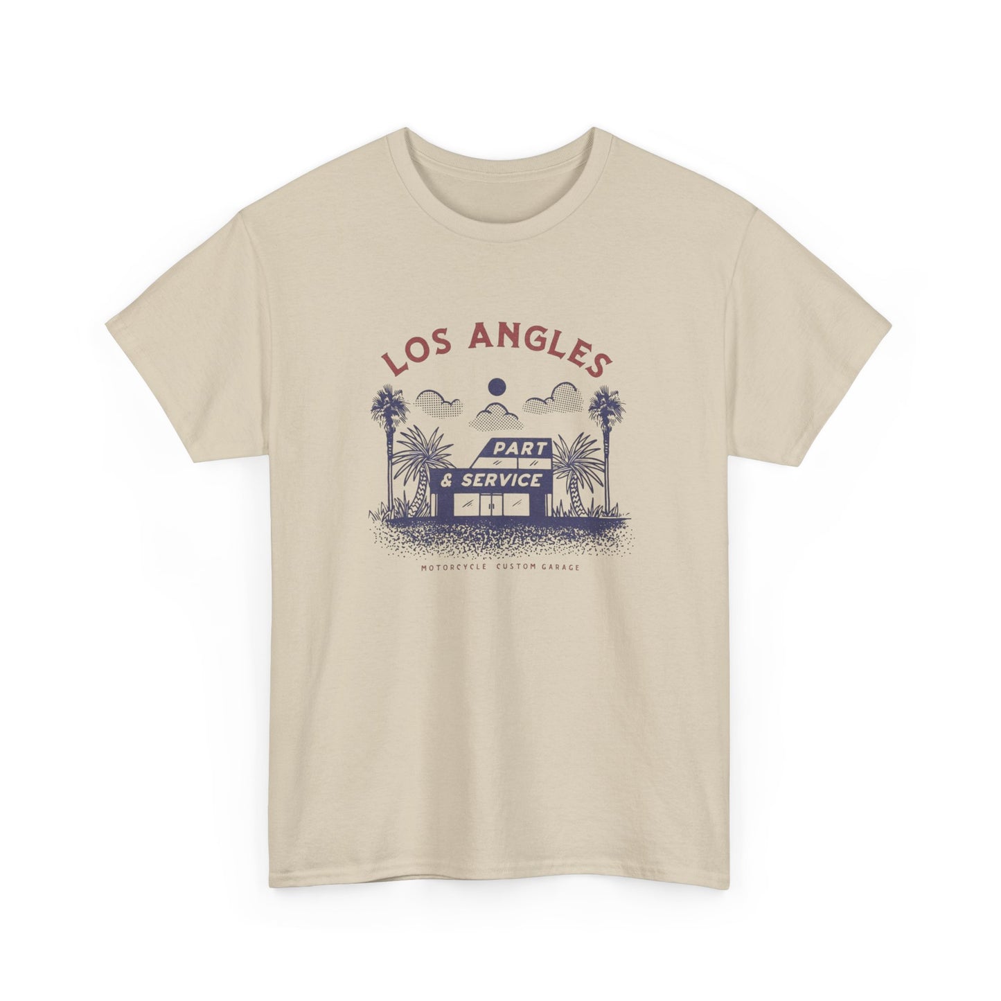Los Angeles Motorcycle Shop Graphic T Shirt ADULT NEW