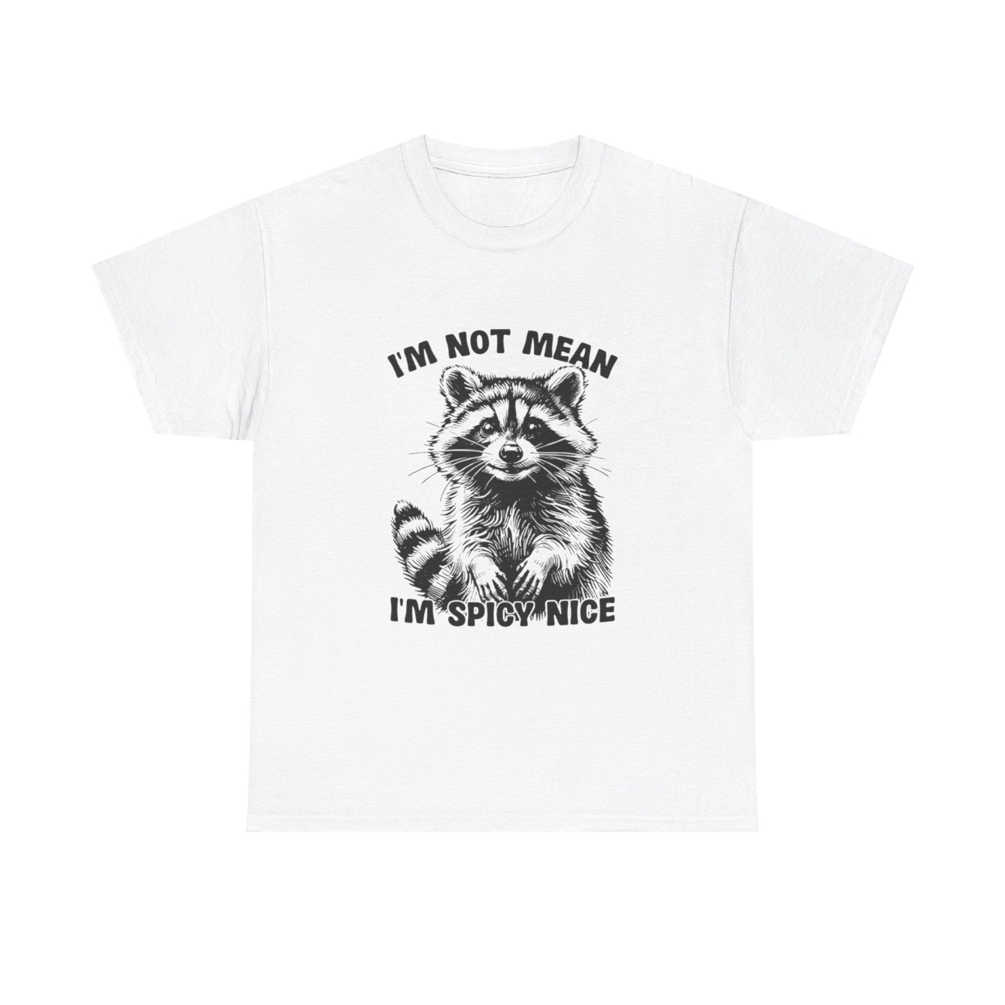 I'm Not Mean I'm Spicy Nice Funny Graphic T Shirt Unisex Heavy Cotton Tee