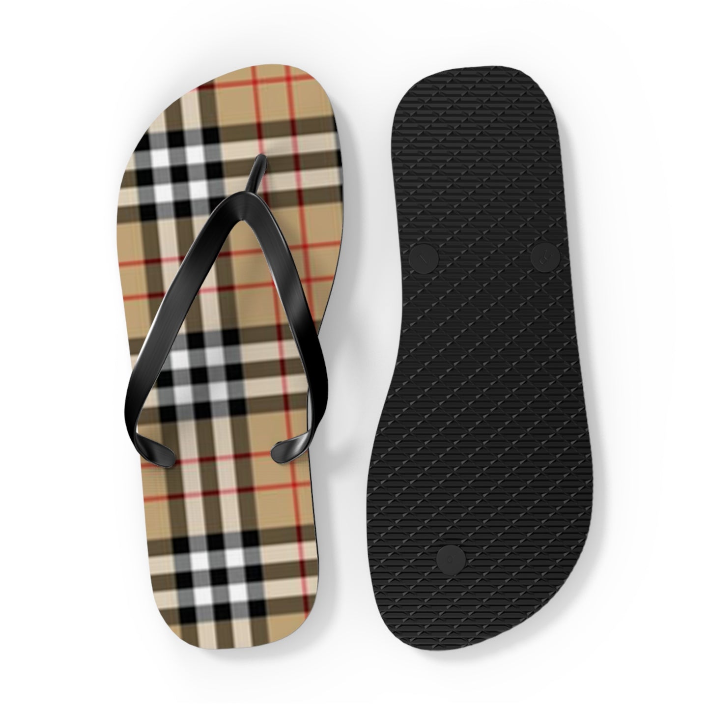 Monogram Print Sandals, Beach Shoes, Vacation Flip Flops, Pool Slides