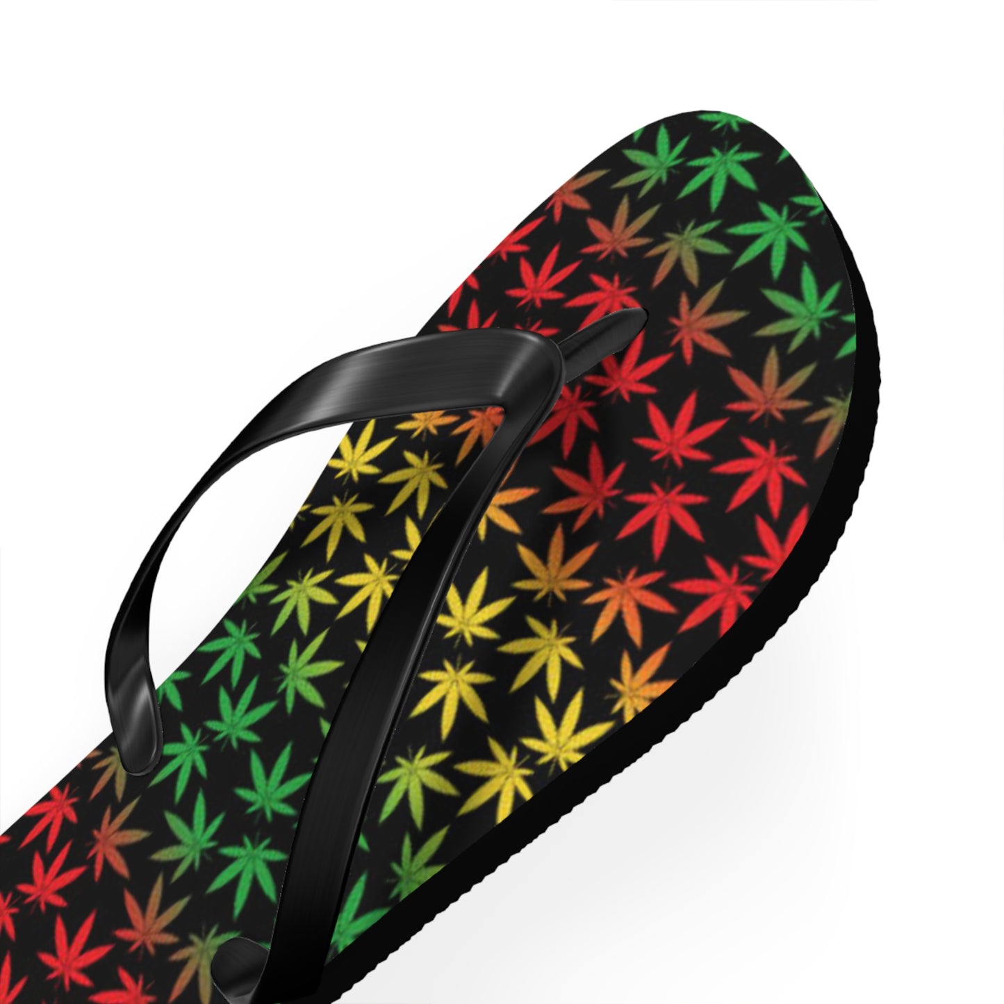 WAVES And SUN Co Sandals Jamaica Weed Flip Flops -Slides Summer Beach BRAND NEW