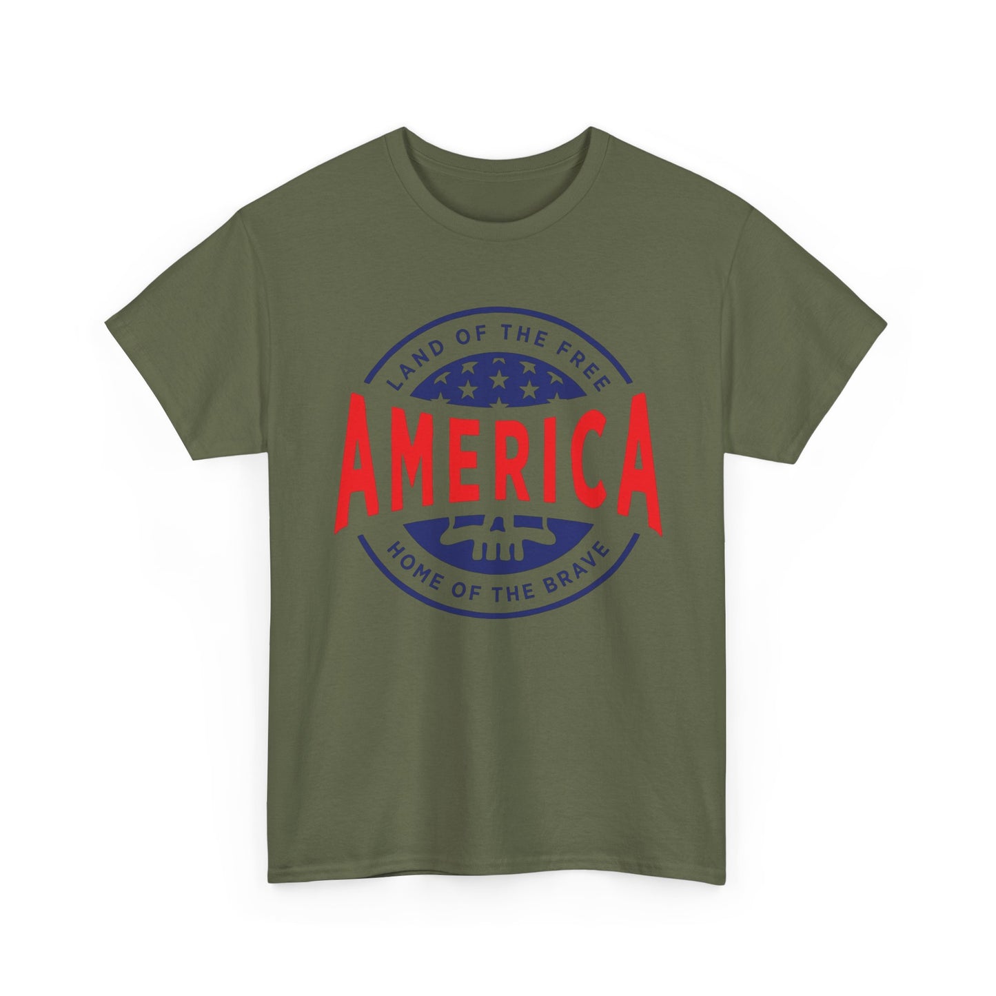 America Home Of The Brave Graphic T Shirt ADULT NEW