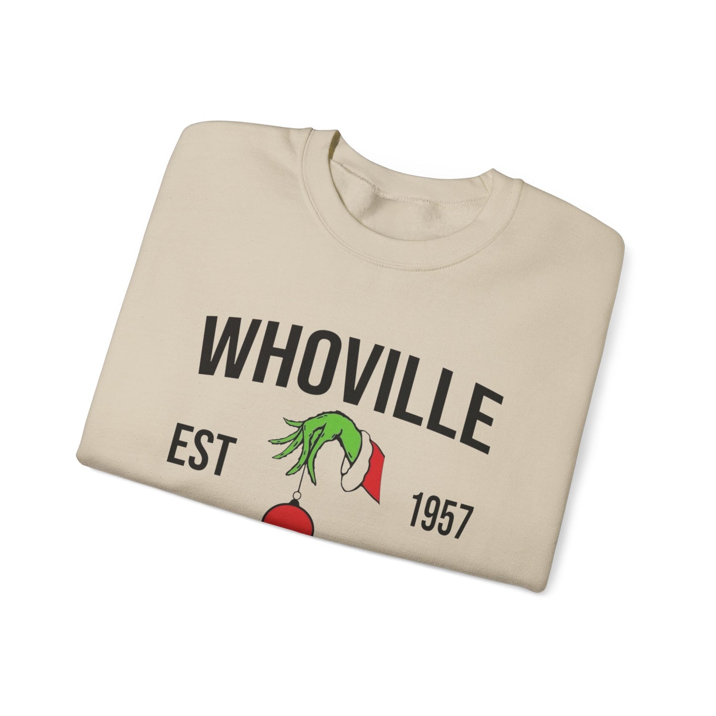 Whoville Grinch Christmas Sweater NEW Unisex Heavy Blend™ Crewneck Sweatshirt