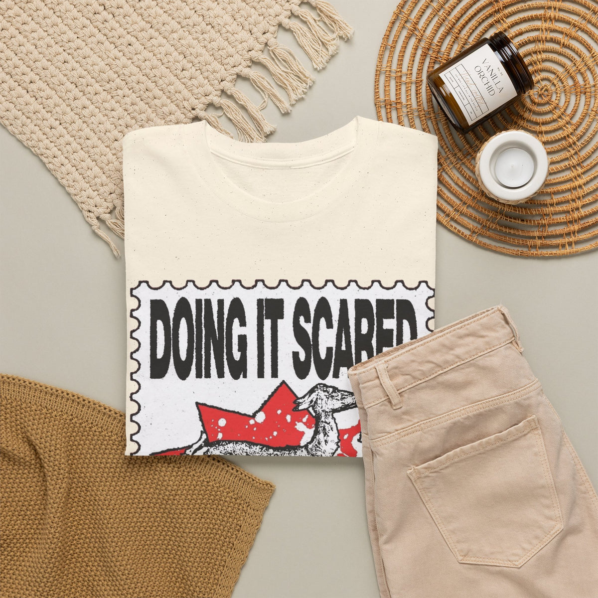 Doing It Scared Is Just As Brave  Men's Graphic Tee