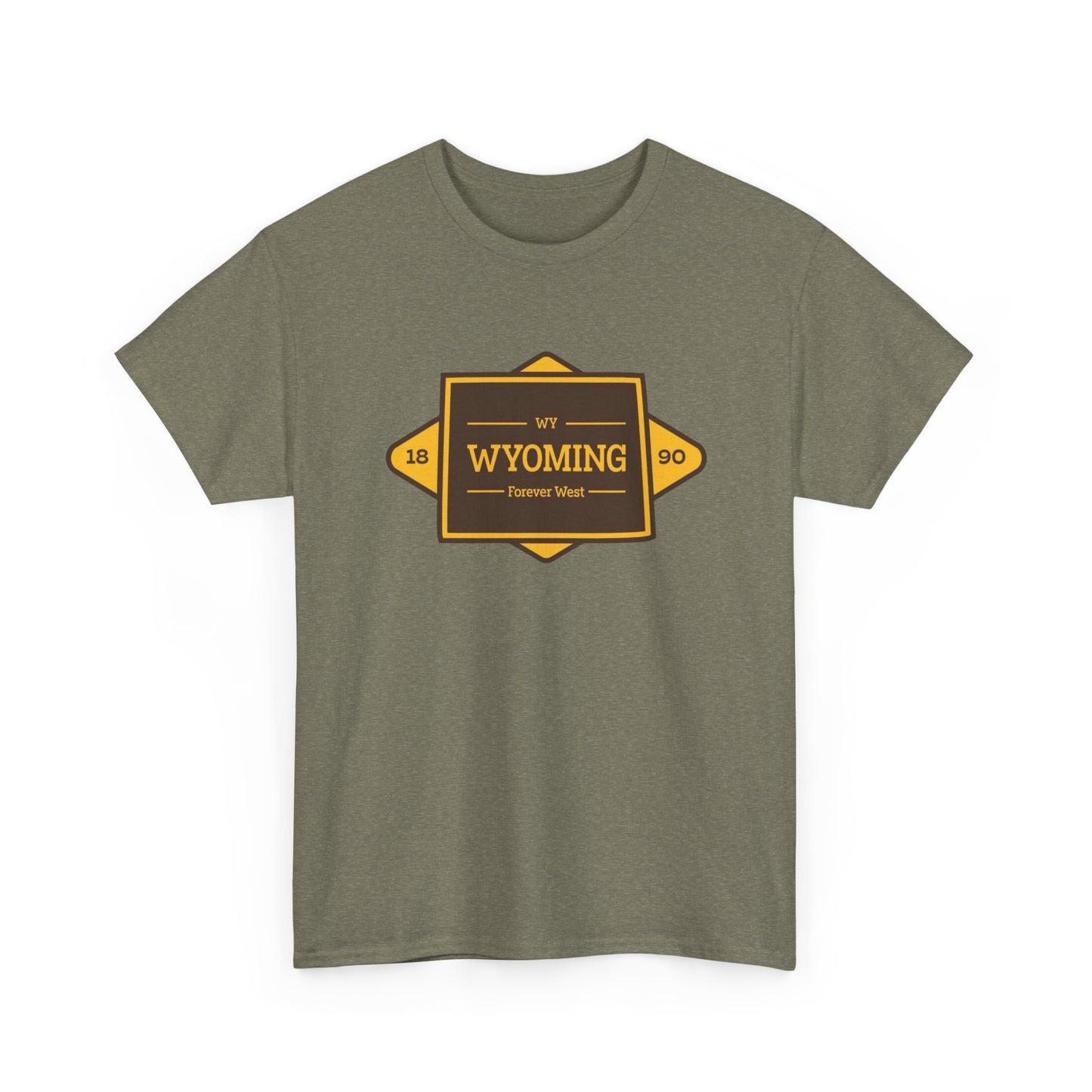 Wyoming Graphic T Shirt ADULT NEW Unisex Heavy Cotton Tee