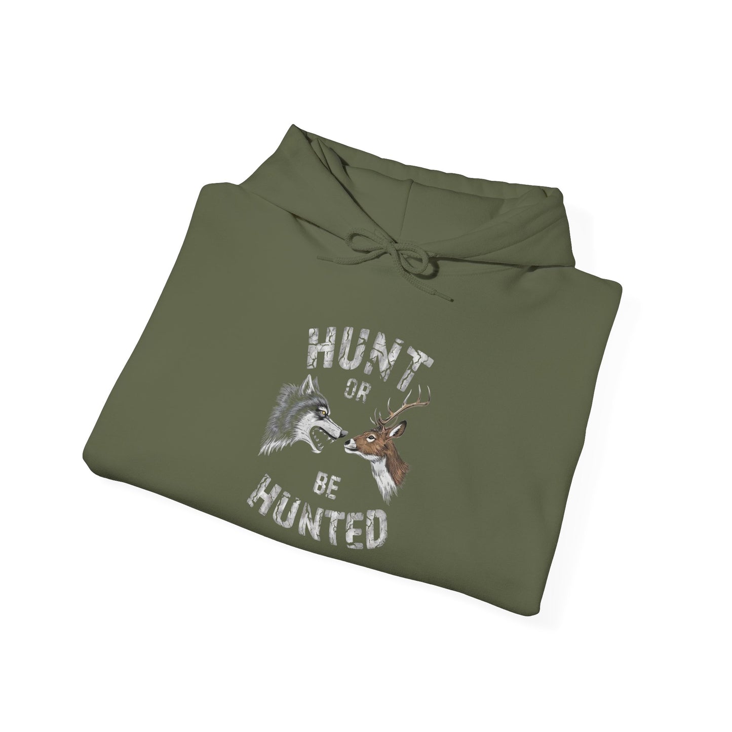 Hunt Or Be Hunted Graphic Hoodie Unisex Heavy Blend™ Hooded Sweatshirt