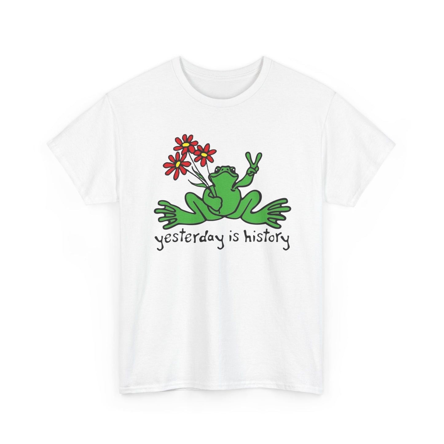 Yesterday Is History Graphic T Shirt NEW ADULT Unisex Heavy Cotton Tee