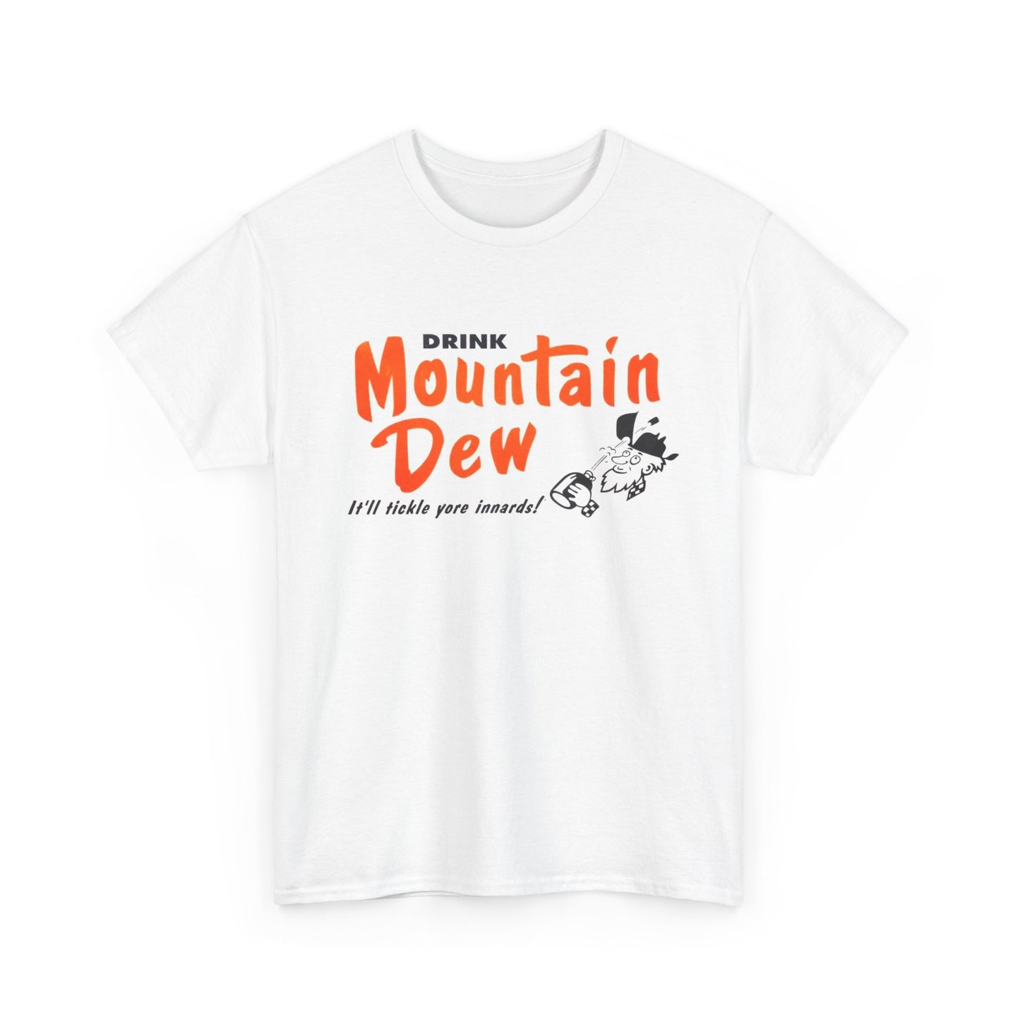 Mountain Dew Tshirt Nostalgic Logo Retro Soda Pop Unisex Heavy Cotton Tee