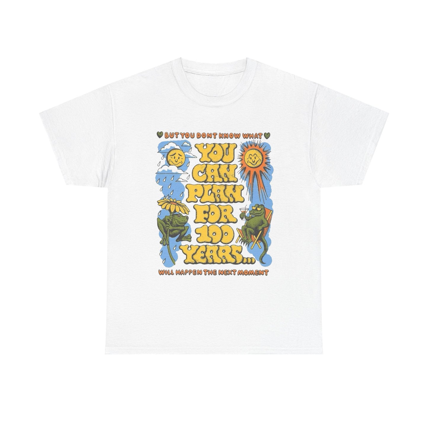 Cant Plan For The Future Graphic T Shirt Unisex Heavy Cotton Tee Gift Vintage