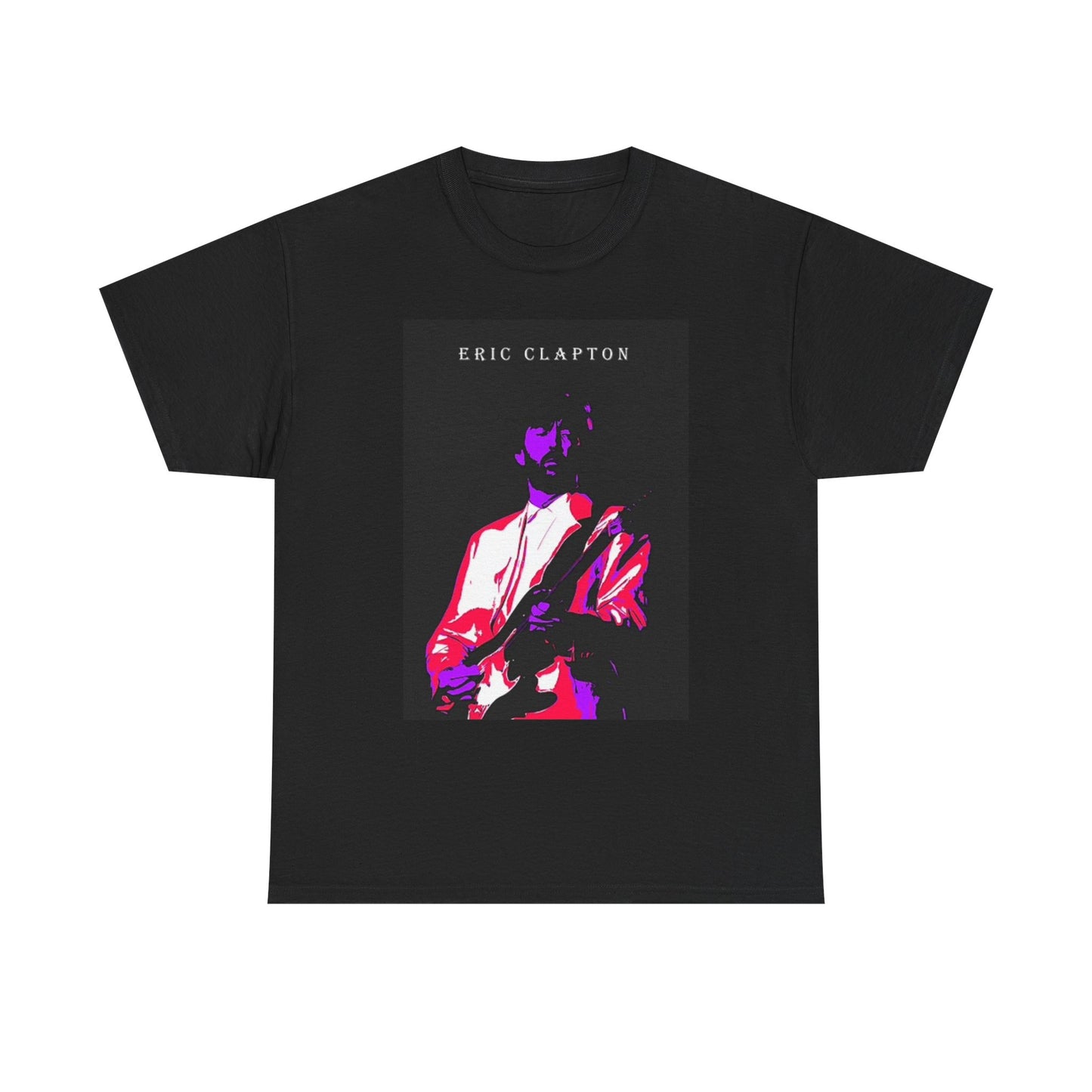 Eric Clapton Graphic T Shirt Vintage Retro Rock Unisex Heavy Cotton Tee