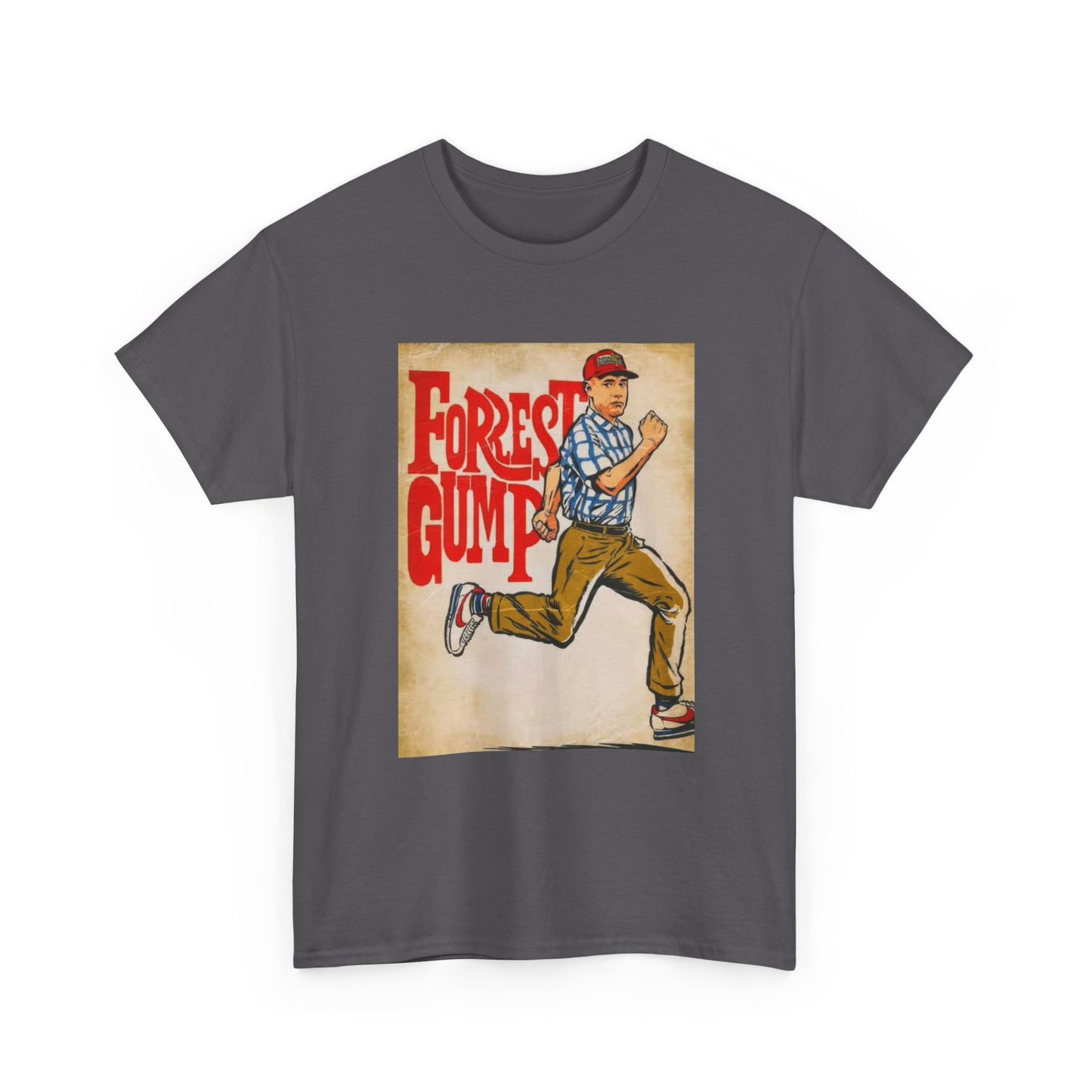 Forrest Gump Tshirt Vintage Retro Movie Poster Unisex Heavy Cotton Tee