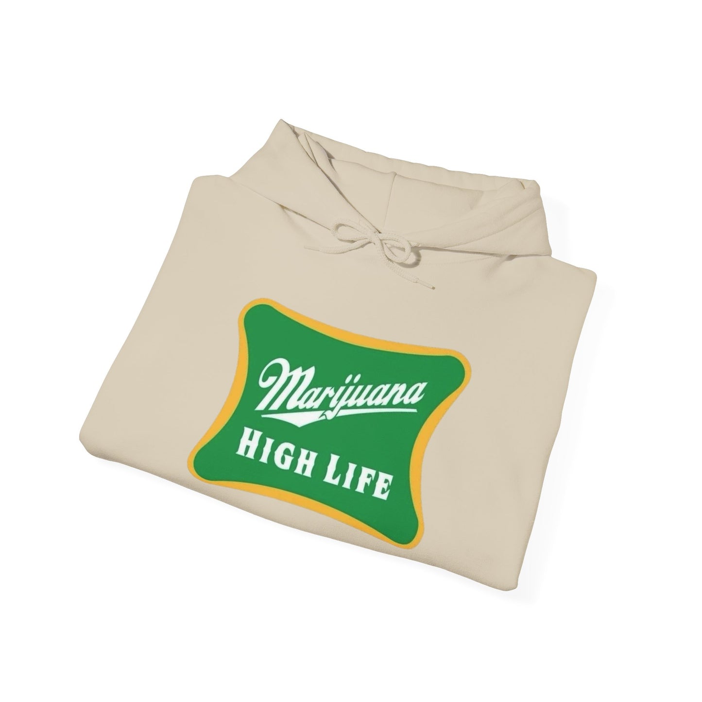 Marijuana High Life Graphic Hoodie Unisex Heavy Blend™ Hooded Sweatshirt