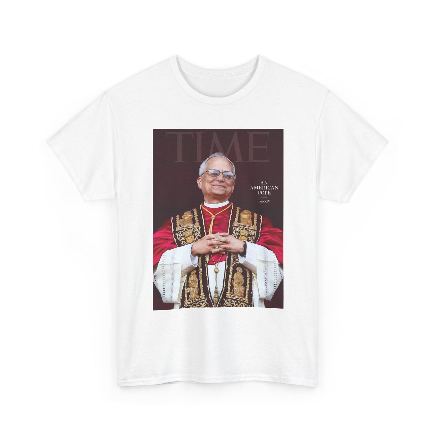 Pope Leo Graphic T Shirt NEW FAST Shipping Unisex Heavy Cotton Tee