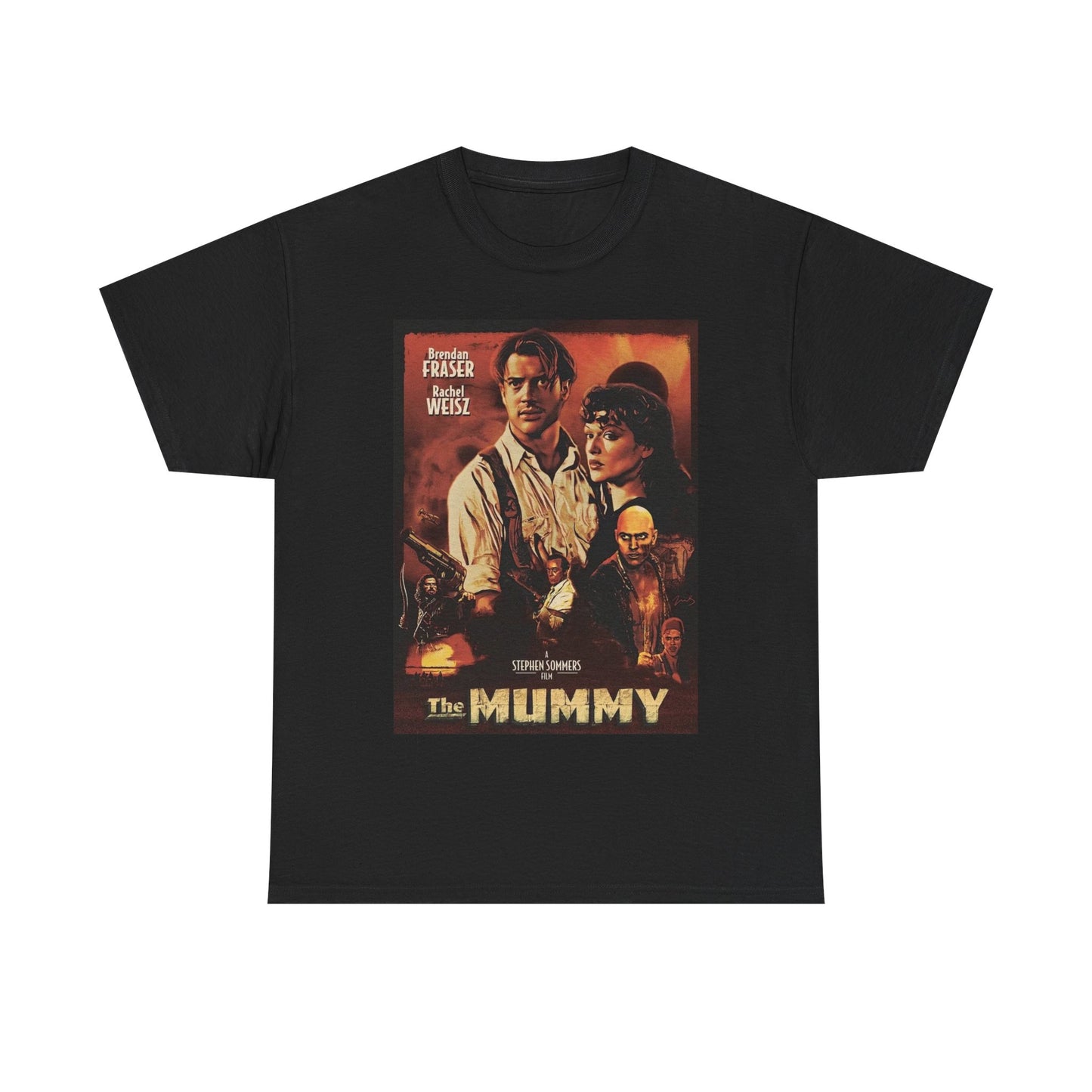 The Mummy T Shirt Egypt Retro Movie Poster 90s Unisex Heavy Cotton Tee