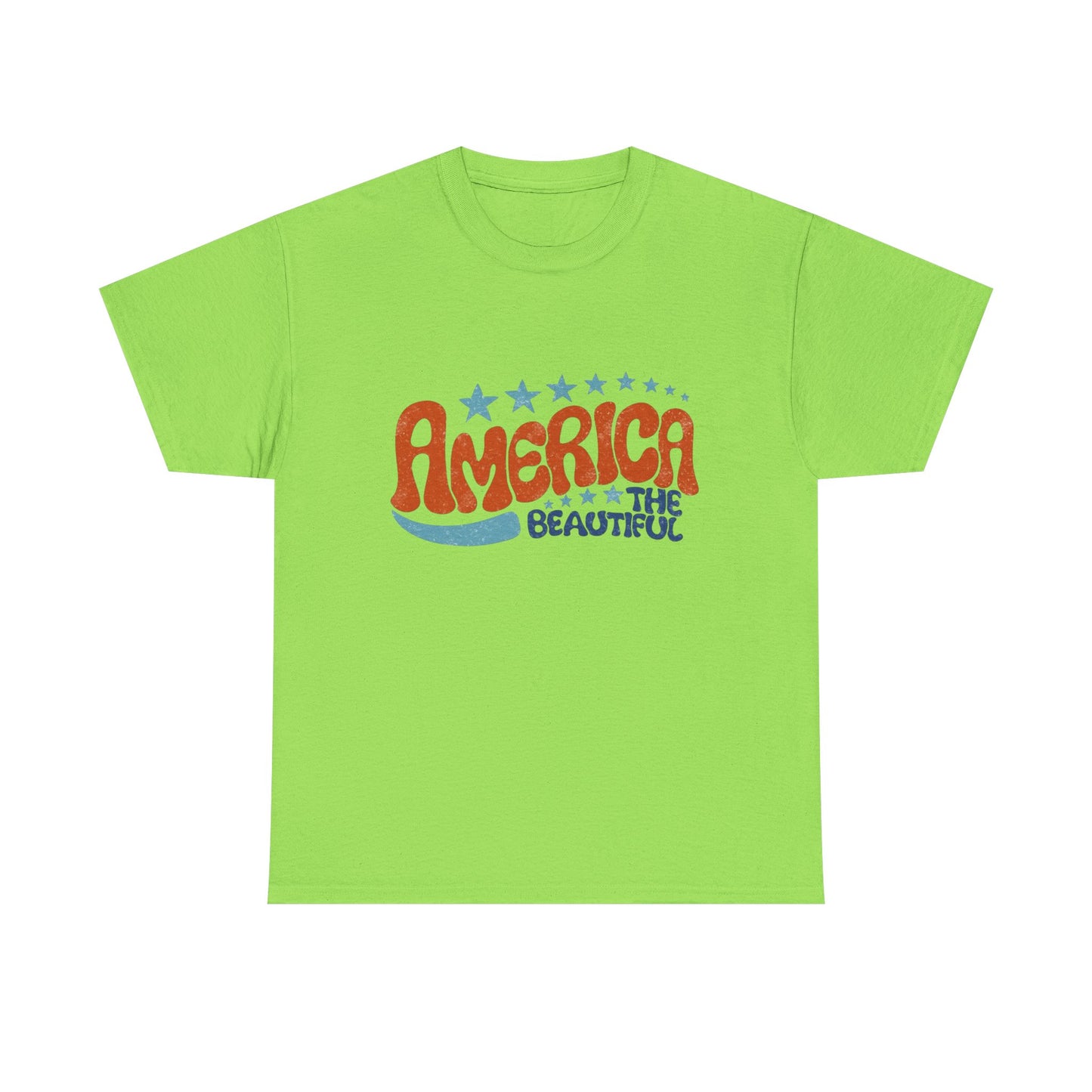 America The Beautiful Graphic T Shirt Adult New Tee