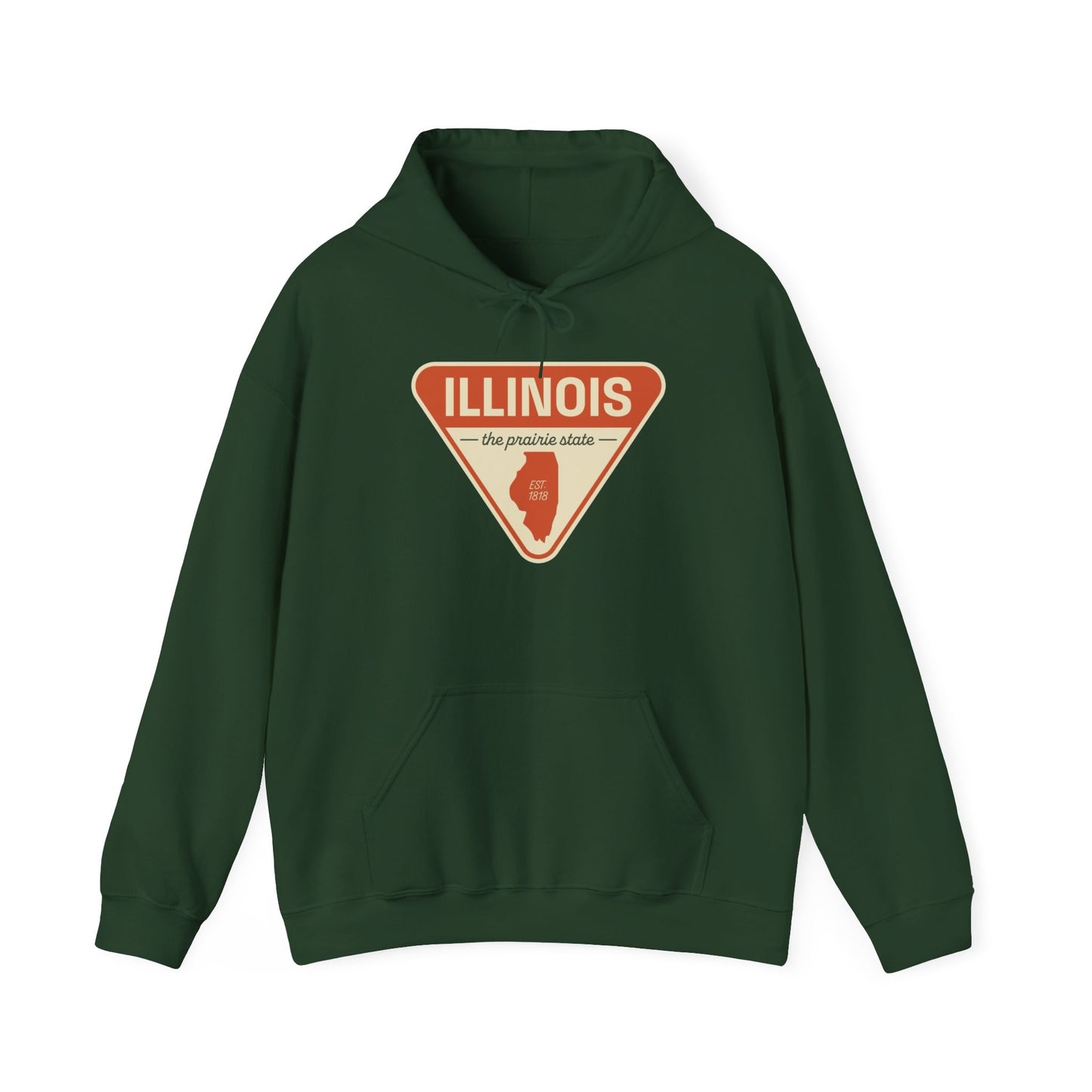 Illinois The Prairie State Hoodie NEW ADULT Unisex Hooded Sweatshirt