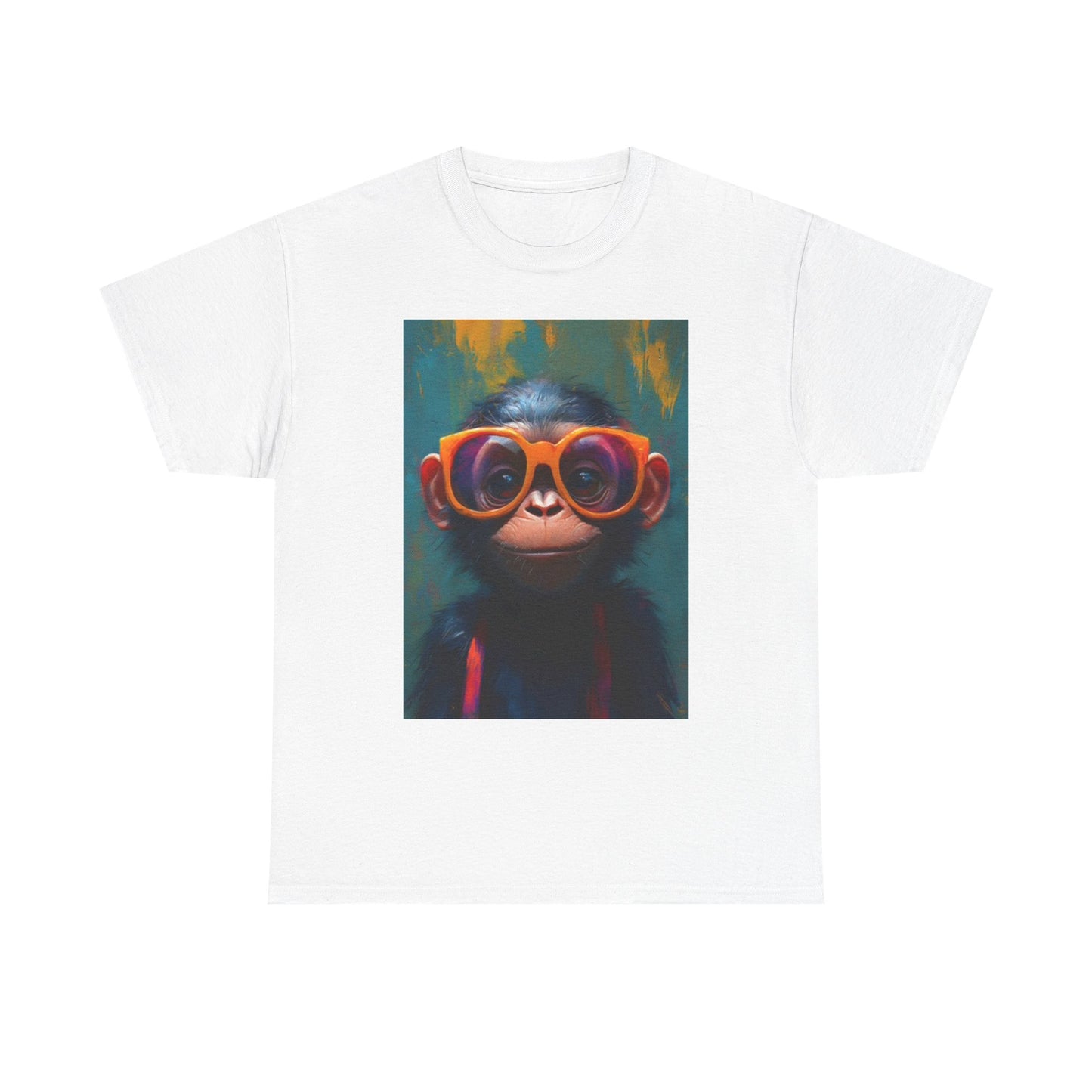 Funny Monkey T Shirt Retro Meme Unisex Heavy Cotton Tee