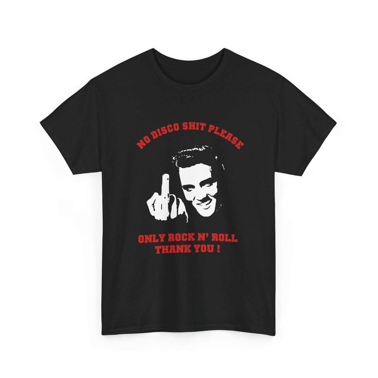 Elvis Funny Rock And Roll Graphic T Shirt NEW Adult Unisex Heavy Cotton Tee