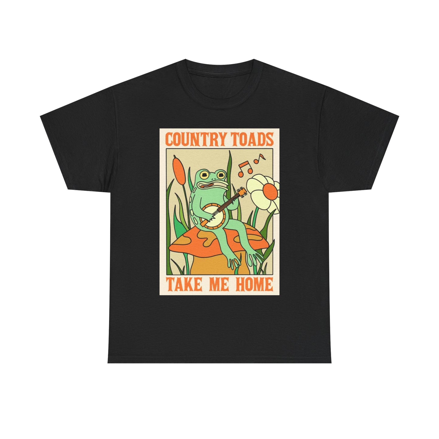 John Denver Tshirt Vintage Country Toads Funny Gift Retro Art Heavy Cotton Tee