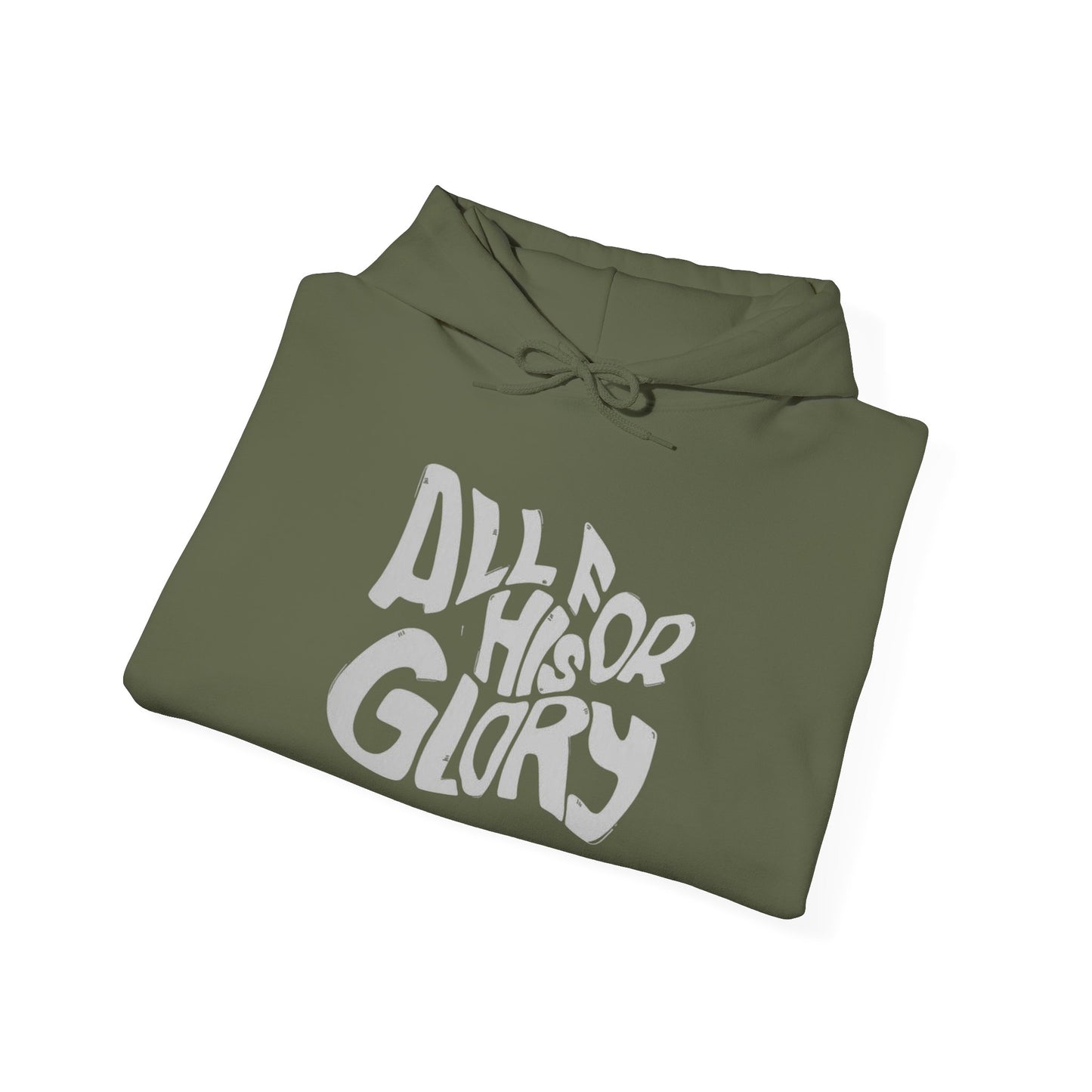 All For His Glory Graphic Hoodie Unisex Heavy Blend™ Hooded Sweatshirt