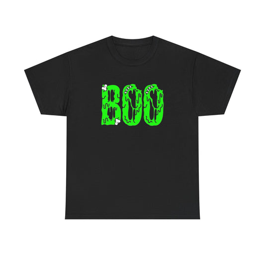 Boo Halloween Fall Scary Graphic T-Shirt Unisex Heavy Cotton Tee