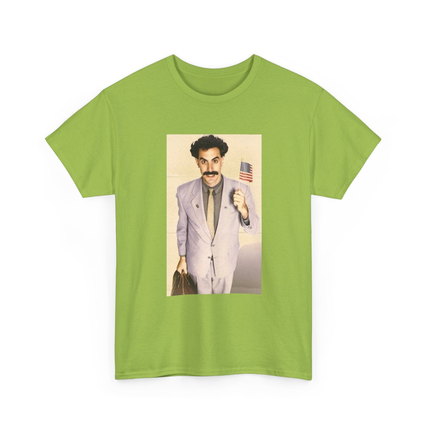 Borat Comes to America Tshirt Funny Comedy Movie Unisex Heavy Cotton Tee