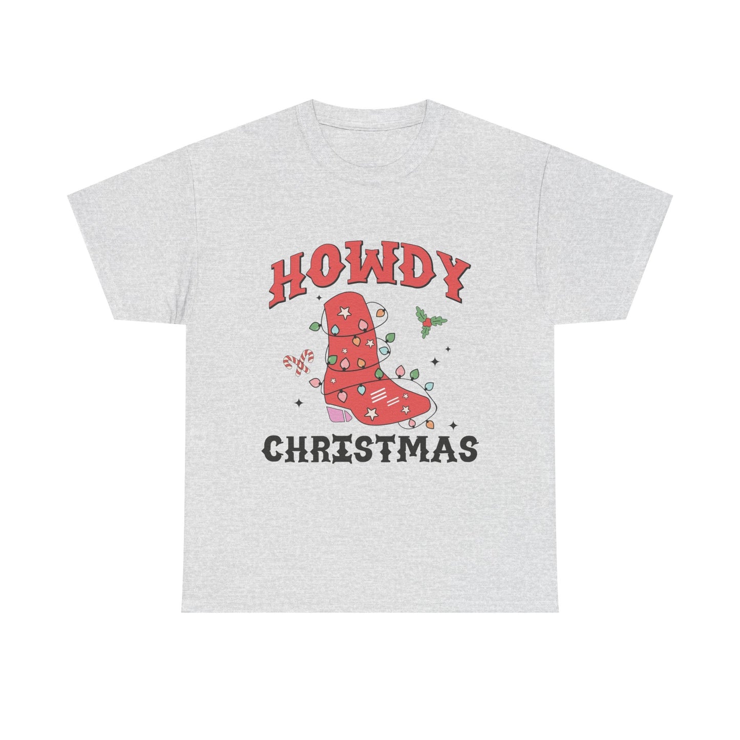 Howdy Christmas Graphic T Shirt NEW Unisex Heavy Cotton Tee