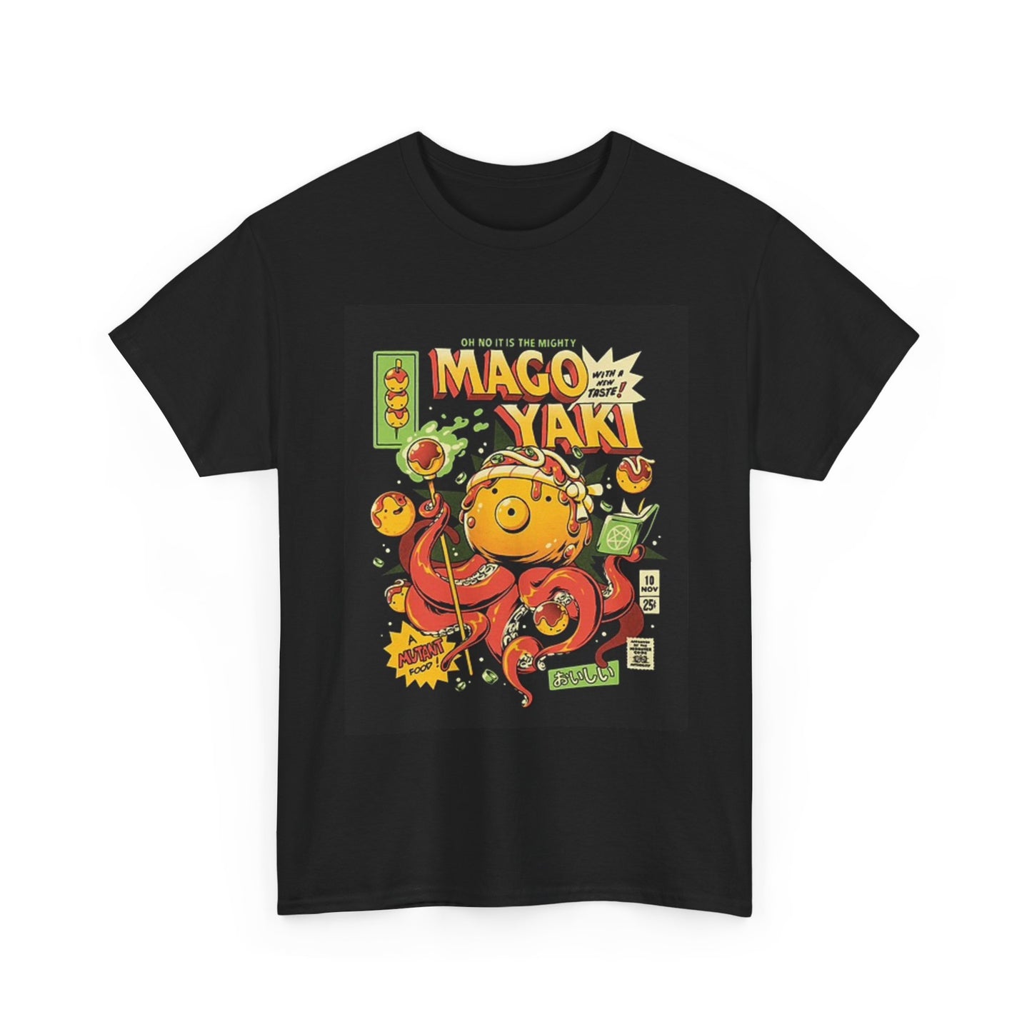Mago Yaki Graphic T Shirt Cartoon The Mighty Unisex Heavy Cotton Tee