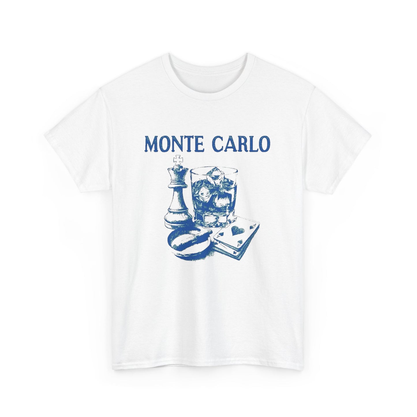 Monte Carlo Vintage Graphic T Shirt Unisex Heavy Cotton Tee