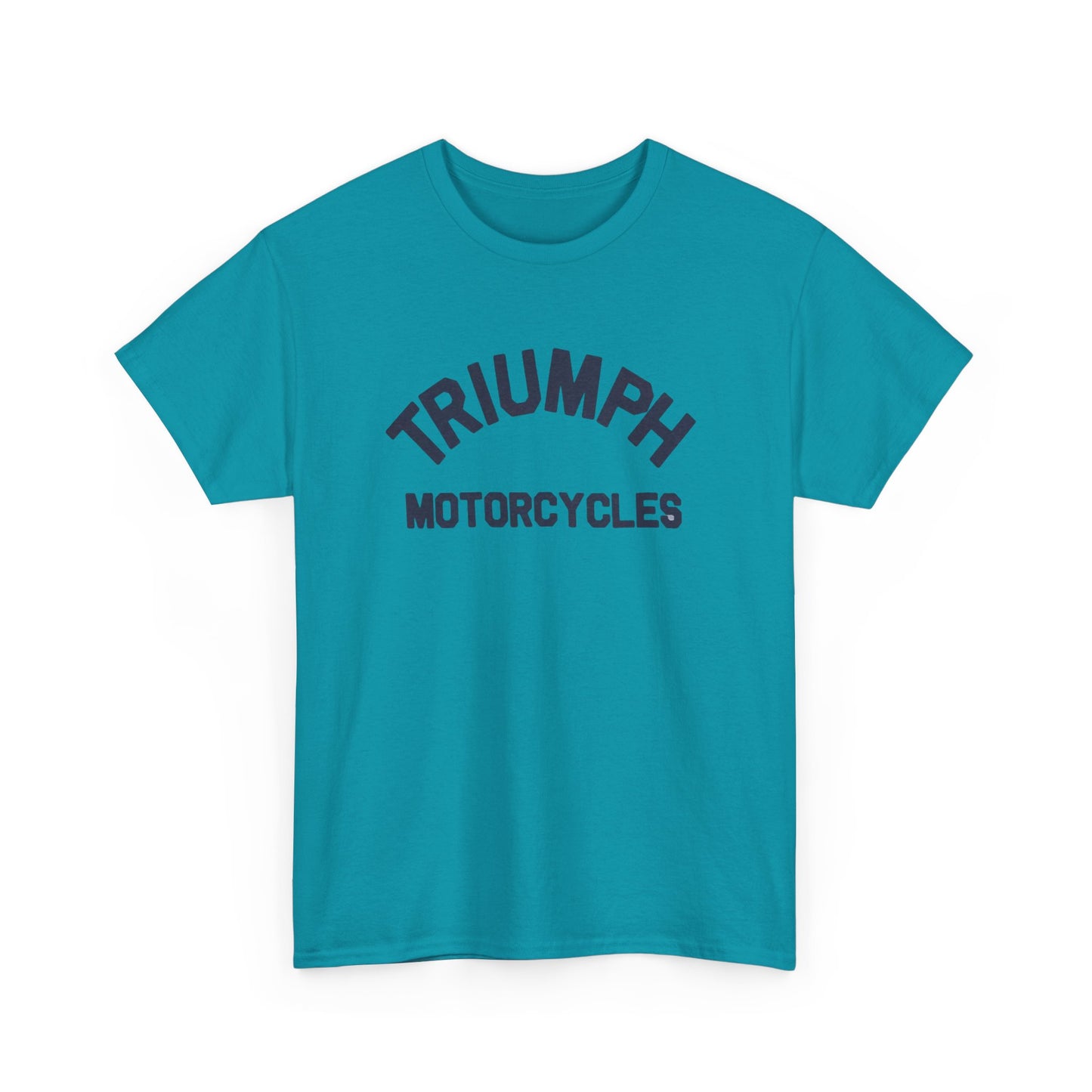 Triumph Motorcycles Tshirt Vintage Logo Classic Fit Unisex Heavy Cotton Tee