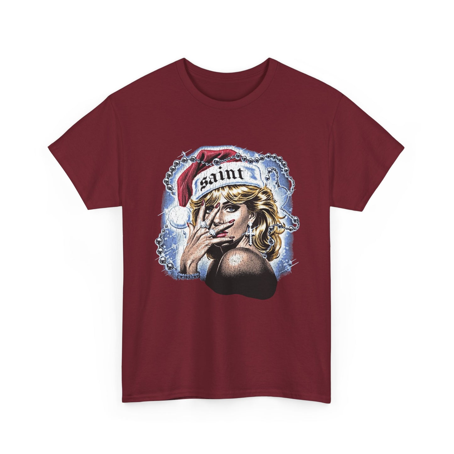 Saint Christmas Vintage Graphic T Shirt NEW Adult Tee