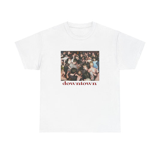 Downtown Hardcore Music Graphic T Shirt Unisex Heavy Cotton Tee Gift New