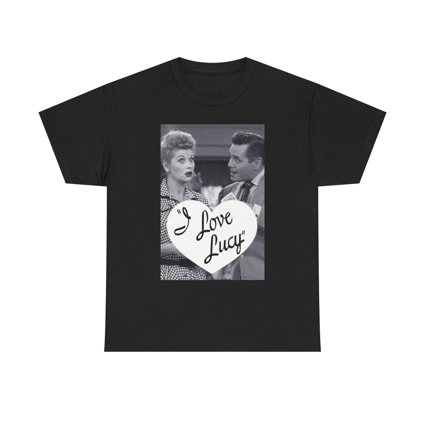 I Love lucy Graphic T Shirt Vintage tv Series Retro Unisex Heavy Cotton Tee