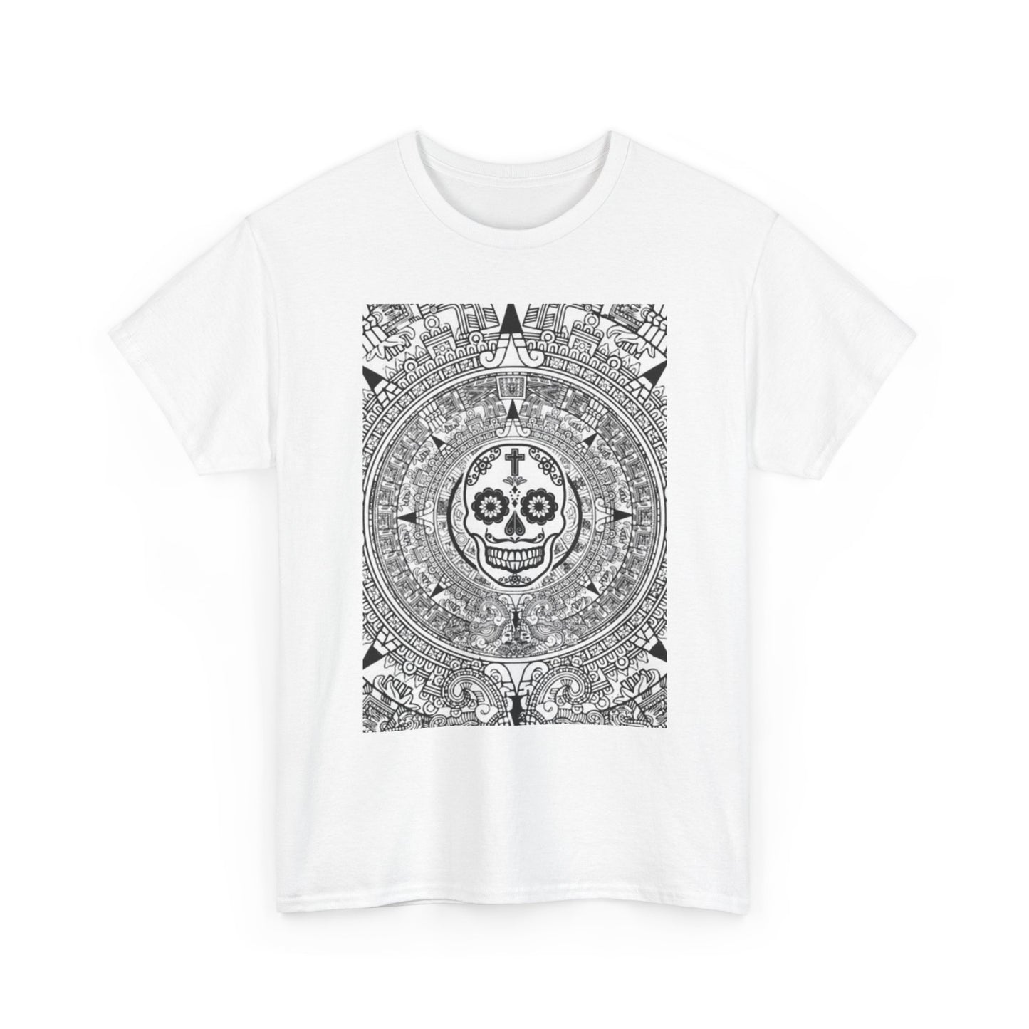 Day Of The Dead Graphic T Shirt Retro Art Mexico Vintage SKULL Heavy Cotton