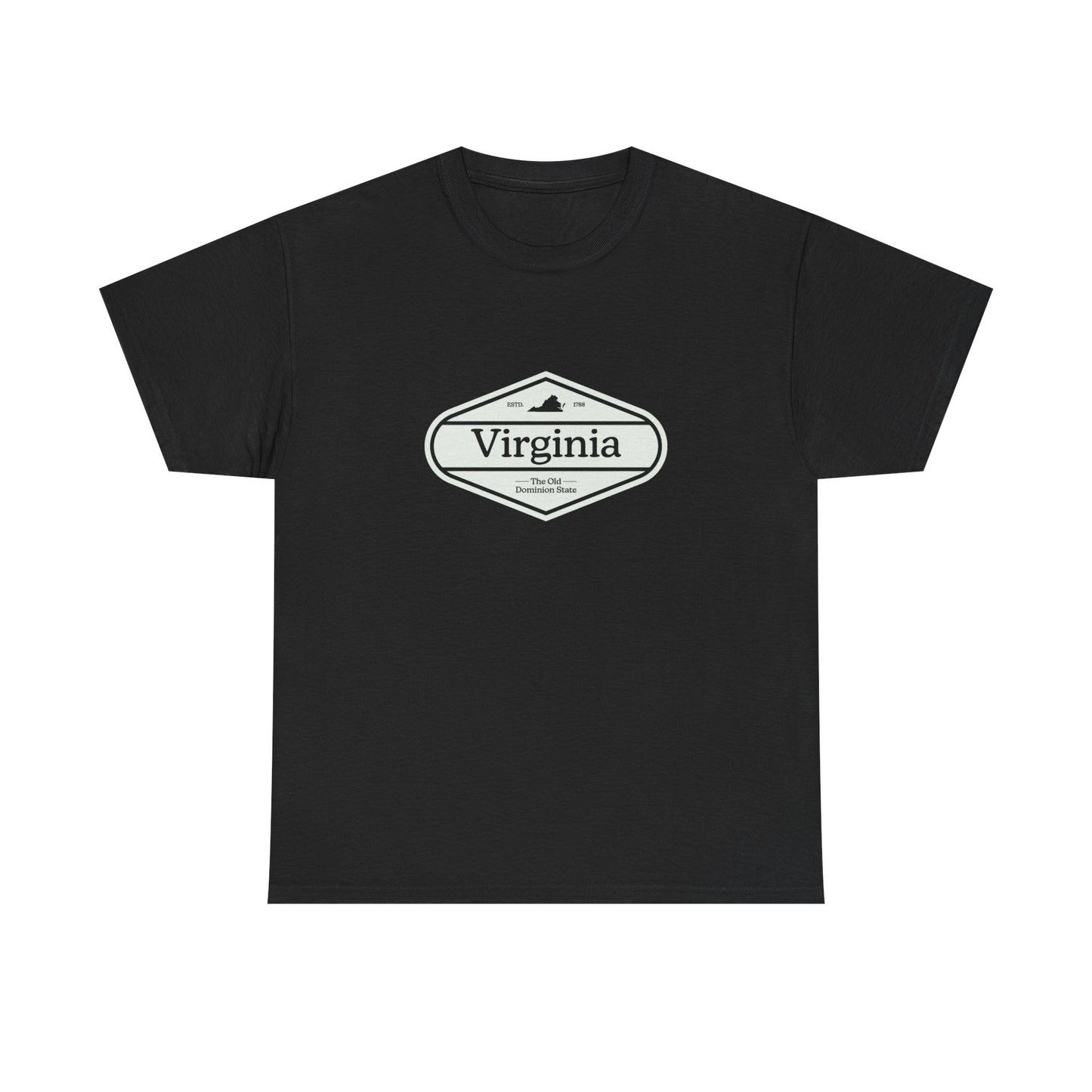 Virginia The Old Dominion State Graphic T Shirt ADULT NEW Heavy Cotton Tee