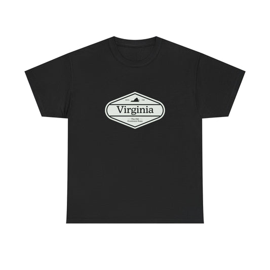 Virginia The Old Dominion State Graphic T Shirt ADULT NEW Heavy Cotton Tee